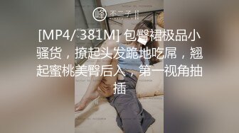 [MP4/ 381M] 包臀裙极品小骚货，撩起头发跪地吃屌，翘起蜜桃美臀后入，第一视角抽插