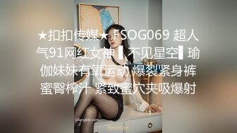 ★扣扣传媒★ FSOG069 超人气91网红女神 ▌不见星空▌瑜伽妹妹有氧运动 爆裂紧身裤蜜臀榨汁 紧致蜜穴夹吸爆射