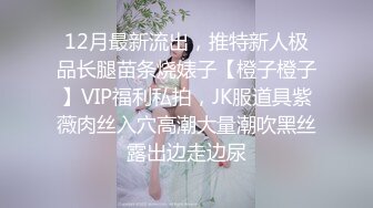 12月最新流出，推特新人极品长腿苗条烧婊子【橙子橙子】VIP福利私拍，JK服道具紫薇肉丝入穴高潮大量潮吹黑丝露出边走边尿